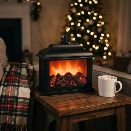 Linterna de Chimenea con Llama LED (baterías no incluidas) – Linterna chimenea para ambientar la casa