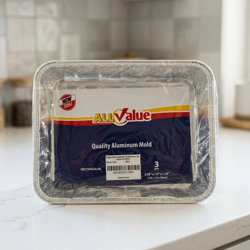 All Value-3pcs Molde de Aluminio de Alta Calidad 8.98" x 7.0" x 1.18"