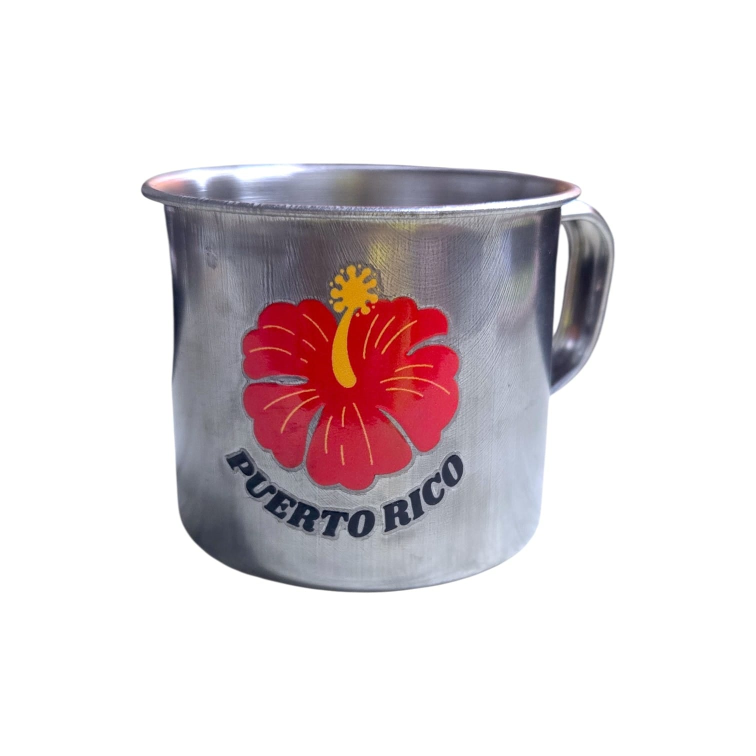 Souvenir Puerto Rico - Taza de Cafe en Stainless Steel (Pequeñoy Grande)