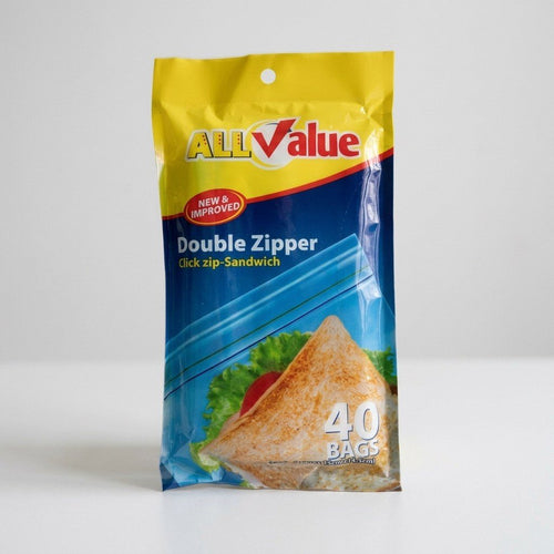 All Value - Double Zipper Sandwich Size / 40 bags