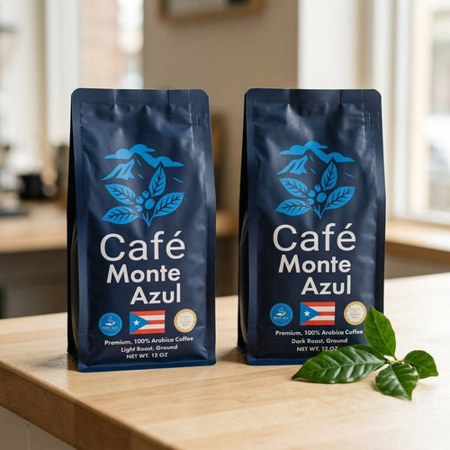 Café 100% de Puerto Rico en Grano | Tueste Claro y Tueste Oscuro