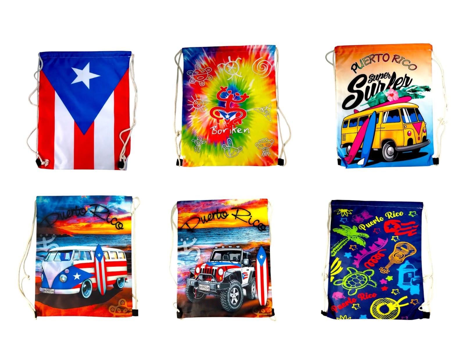 Souvenirs de Puerto Rico- Drawstring Bag