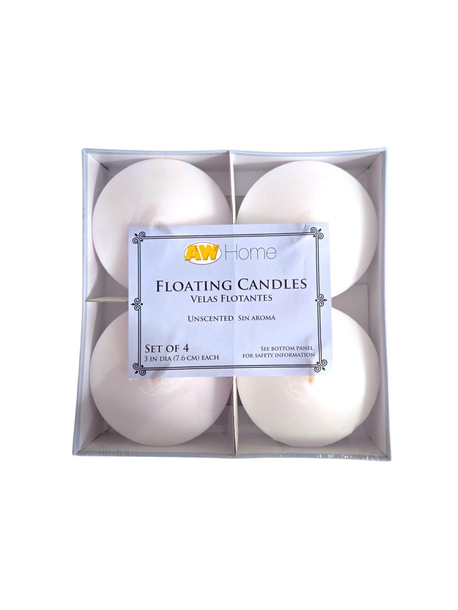 Velas Flotantes Grandes (sin aroma)
