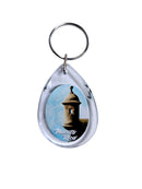 Souvenir de Puerto Rico- LLavero Plástico con diseño de gota de agua