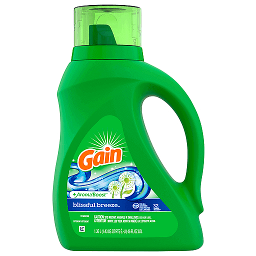 Gain +Aroma Boost Detergent 46fl.oz - Blissful Breeze Scent
