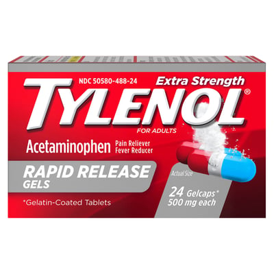 Tylenol Extra Srength Rapid Release Gels 500mg (24 Gel Caps)