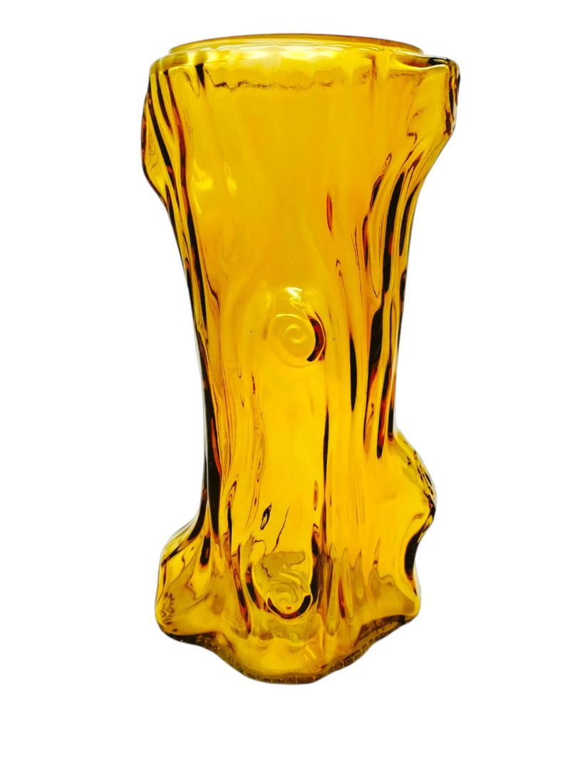 Vase with tree trunk design