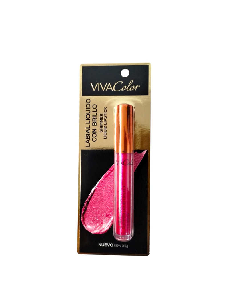 Maquillaje Labial Líquido con Brillo by Viva Color