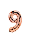 AW- Globo Metálico Golden Rose 34"IN