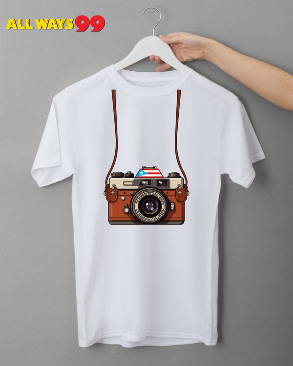T-Shirts de Puerto Rico - Camara / Blanca