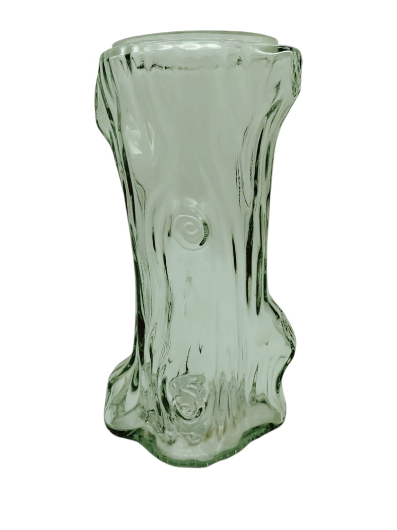 Vase with tree trunk design