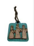 Artesanía en Madera - Ornamentos Tres Reyes Magos (de lado) 3'' aprox.