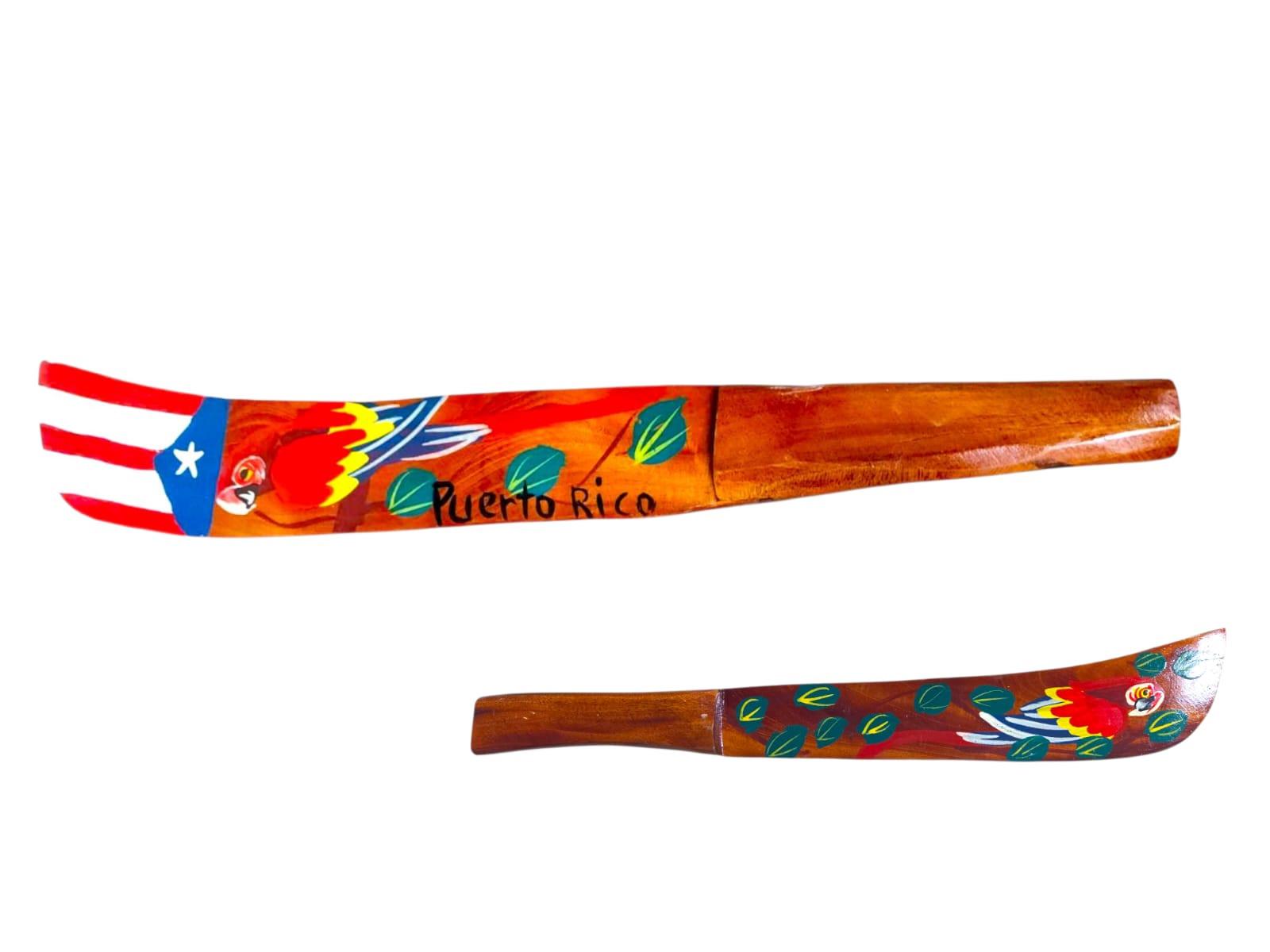 Souvenir de Puerto Rico- Machete en Madera