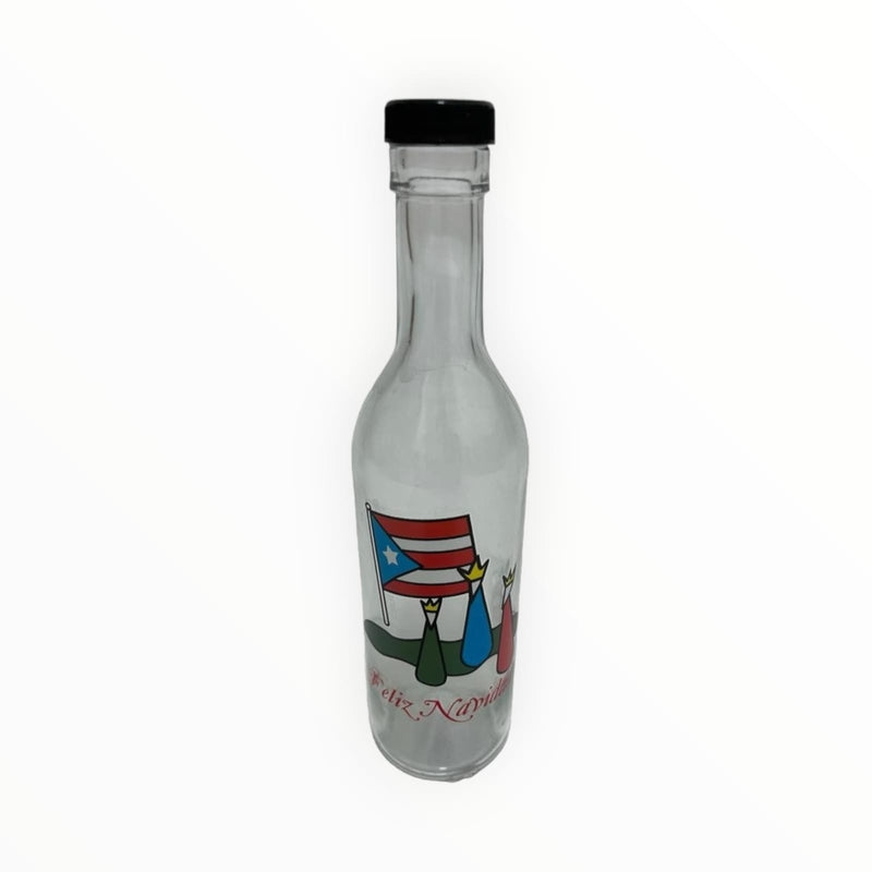 Botellas de Coquito (Fondo Redondo con Tapa de Rosca) 13oz.