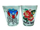 Puerto Rico Souvenirs - Engraved Crystal Glasses