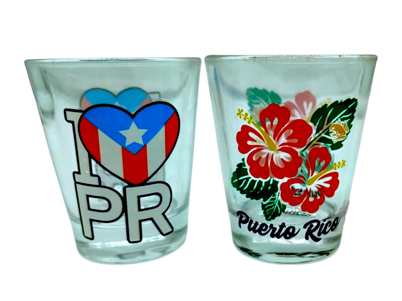 Puerto Rico Souvenirs - Engraved Crystal Glasses