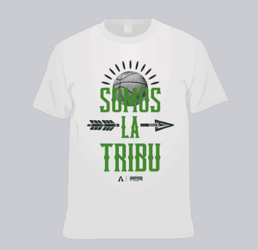 Indios de Mayagüez - Camiseta Blanca / ''Somos La Tribu'' (Size Variados-Adulto)