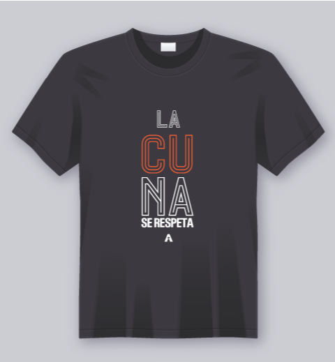 Atléticos de San German - Camiseta Negra / ''La Cuna Se Respeta'' (Size Variados-Adulto)
