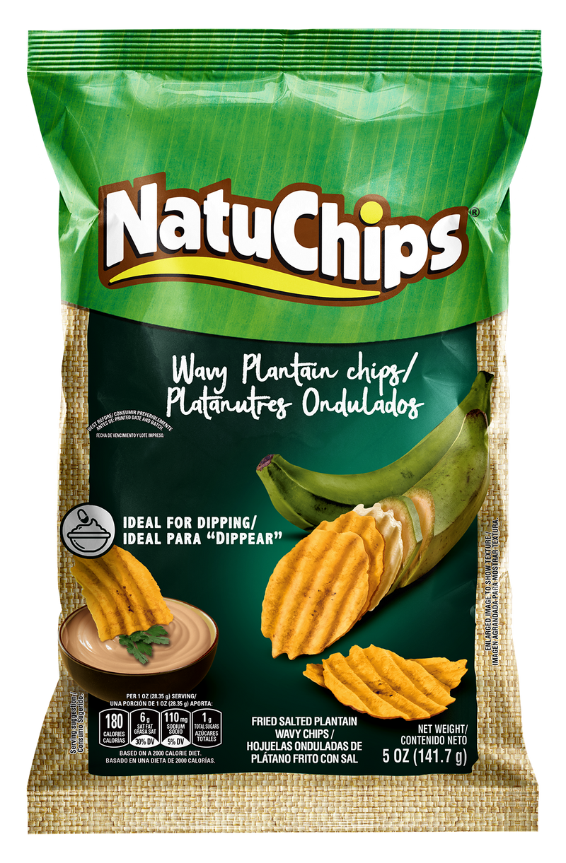 Frito Lay Natuchip Wavy Platanutres 5oz