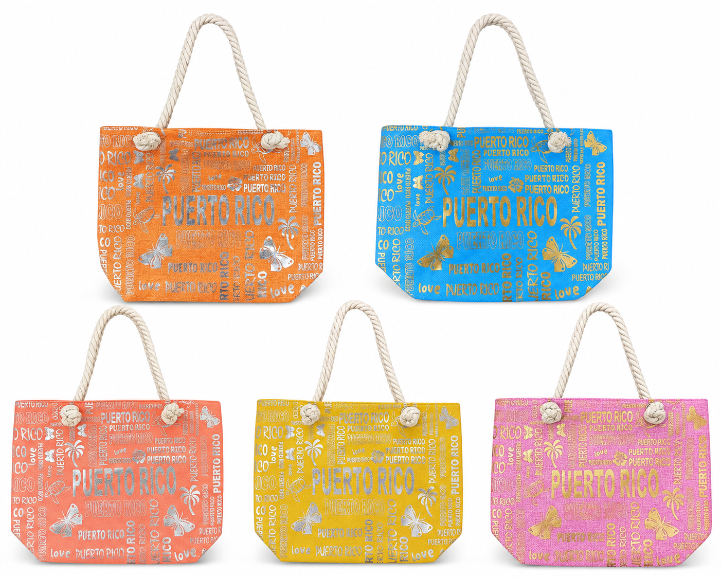 Souvenir - Puerto Rico Beach Bags | 5 Colores