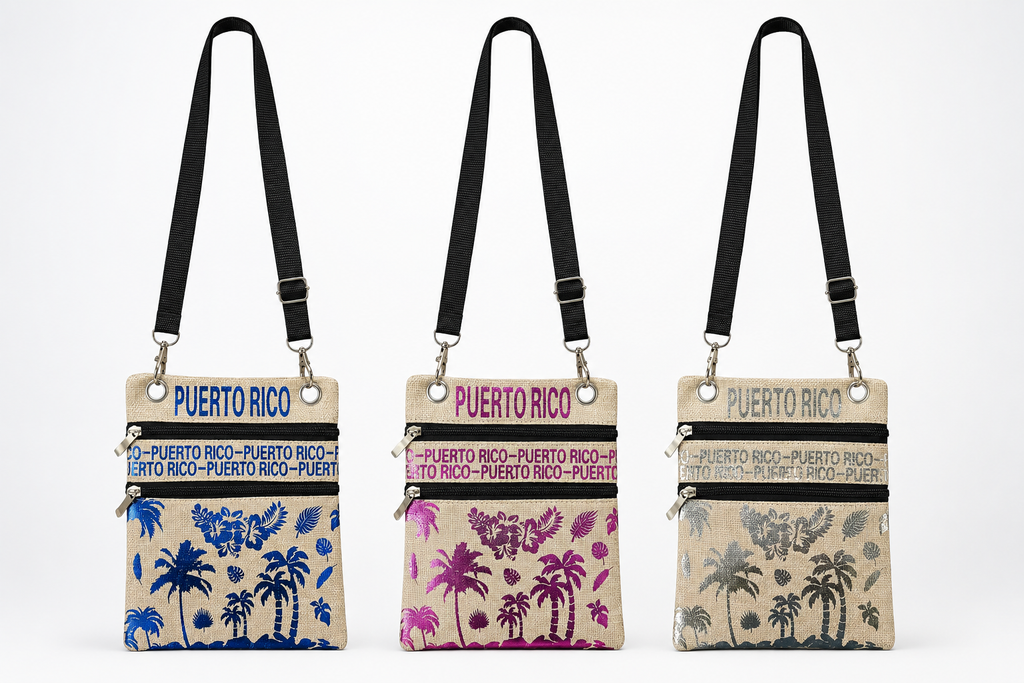 Souvenir - Puerto Rico Crossbody Mini Bag | Tipo Yute