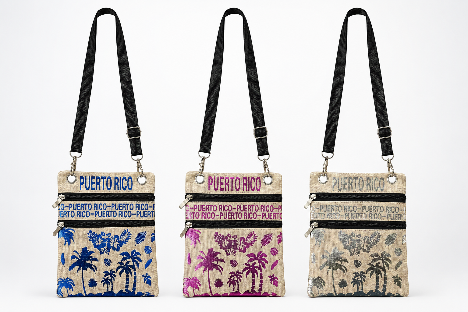 Souvenir - Puerto Rico Crossbody Mini Bag | Tipo Yute