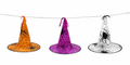 Halloween - Set de 3 Sombreros de Bruja Colgantes | Luces LED
