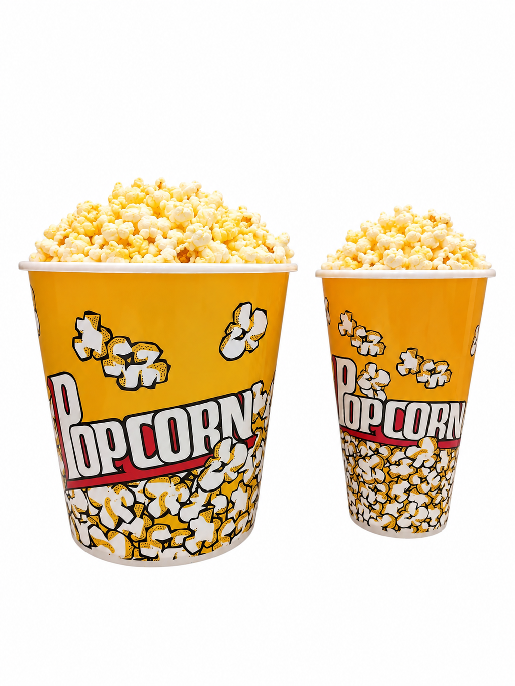Popcorn Bowls Amarillos – 2 Tamaños