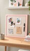 Pinboard | Pink Framed Fabric Memo Board