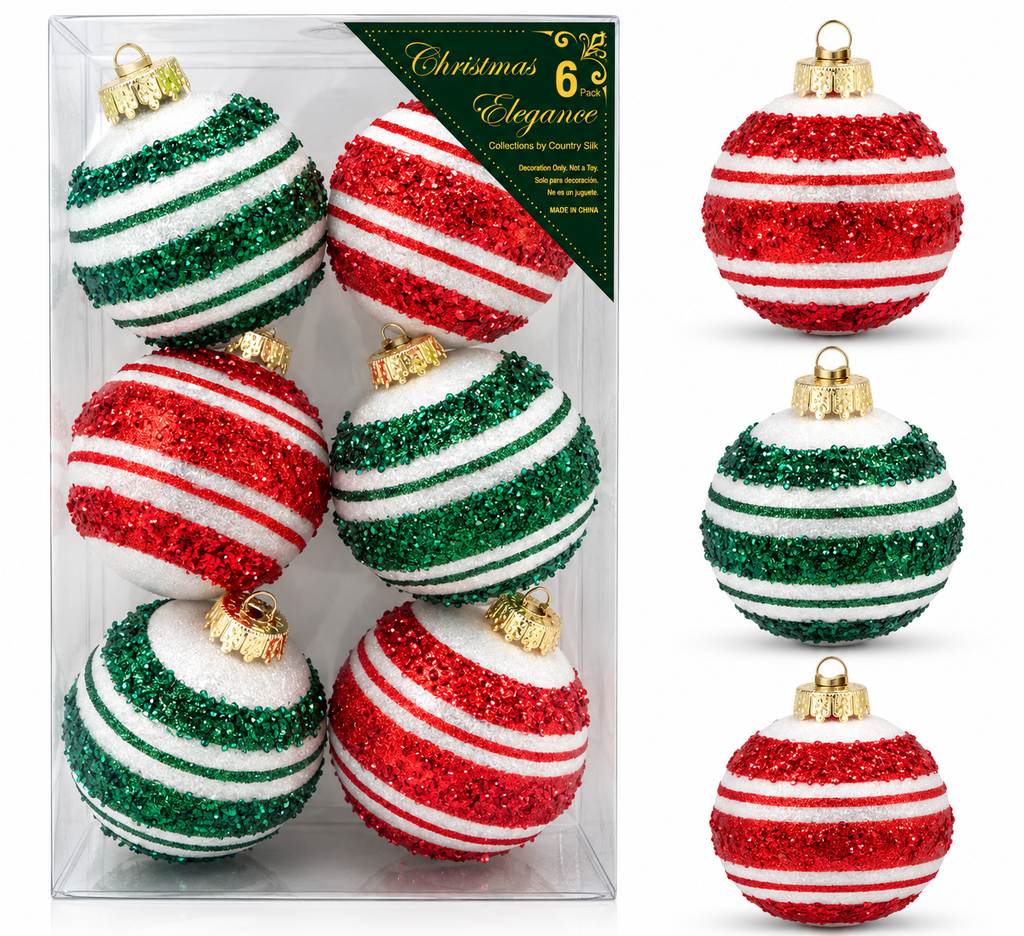 Esferas Navideñas | Set de 6 - Variedad a Escoger