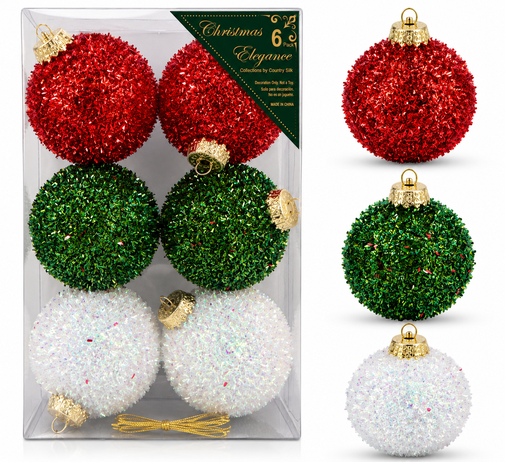 Esferas Navideñas | Set de 6 - Variedad a Escoger