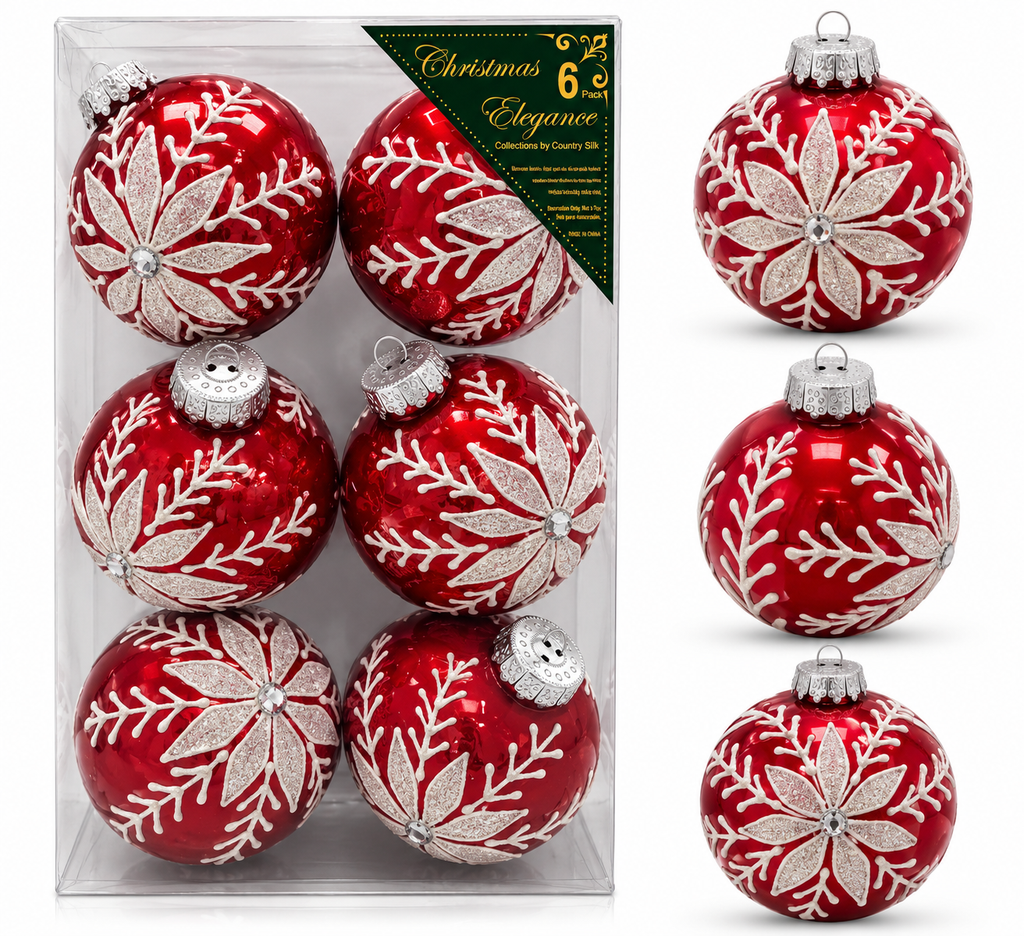 Esferas Navideñas | Set de 6 - Variedad a Escoger