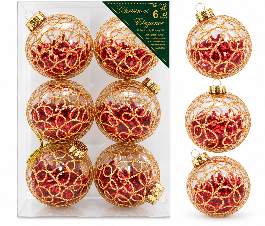 Esferas Navideñas | Set de 6 - Variedad a Escoger