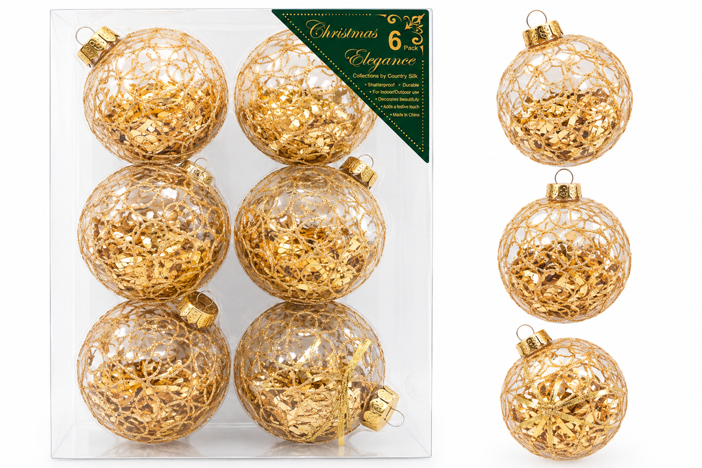 Esferas Navideñas | Set de 6 - Variedad a Escoger