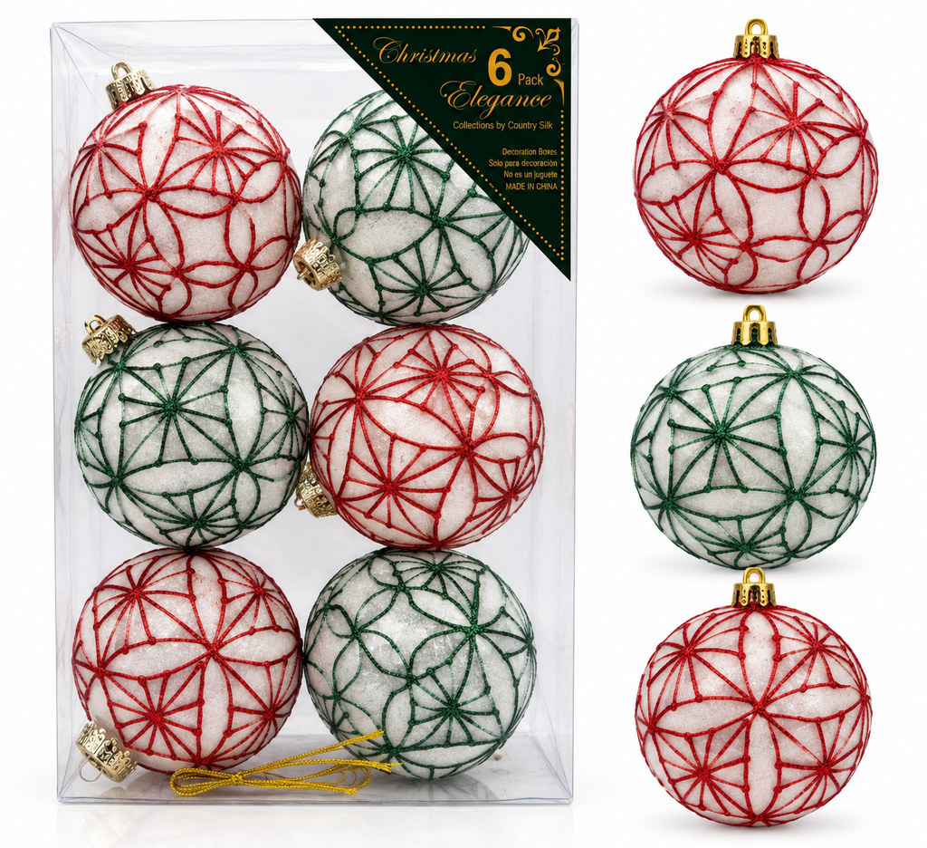 Esferas Navideñas | Set de 6 - Variedad a Escoger