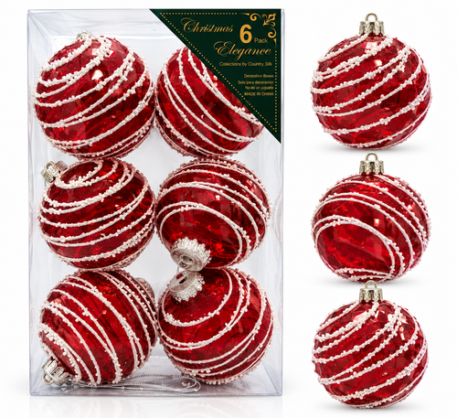 Esferas Navideñas | Set de 6 Piezas - Variedad a Escoger