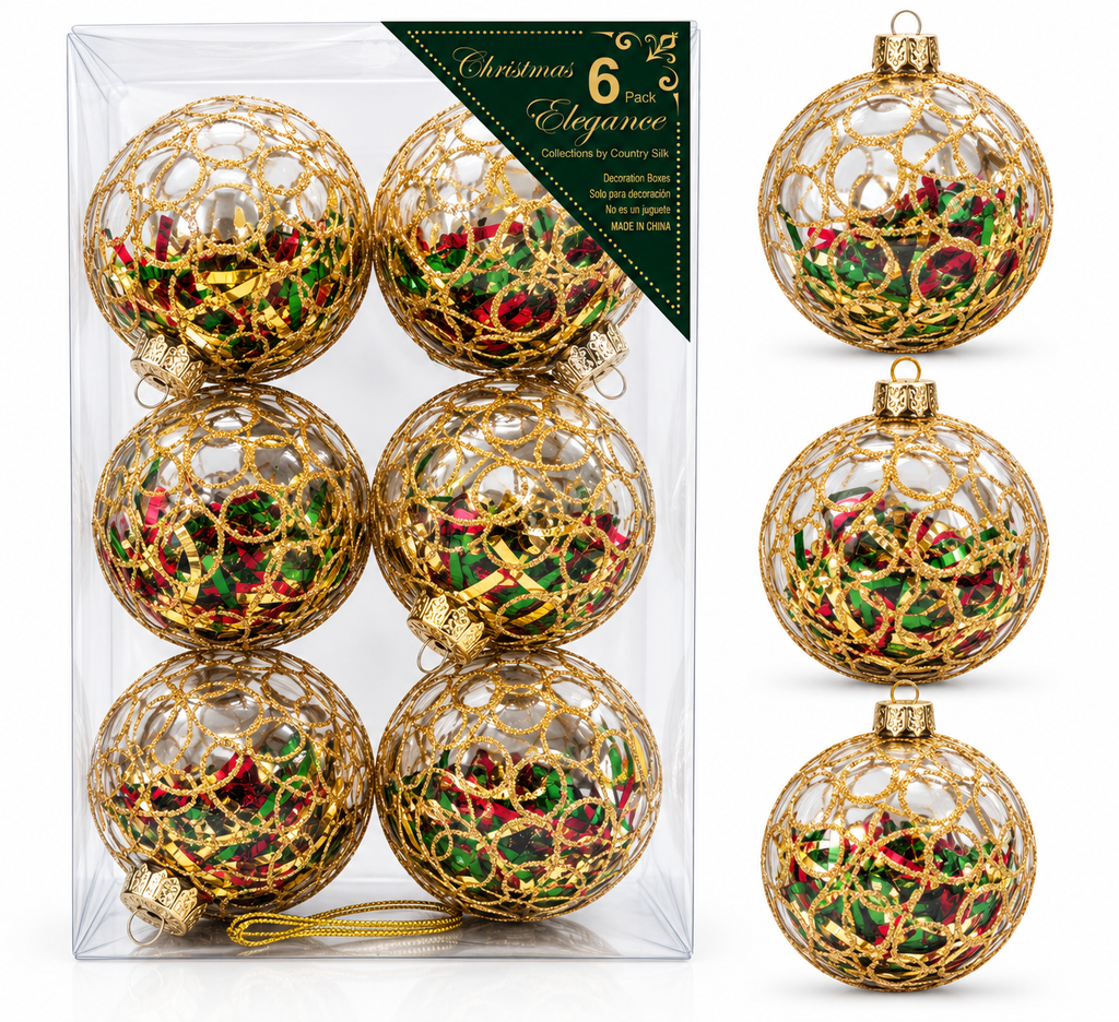 Esferas Navideñas | Set de 6 - Variedad a Escoger