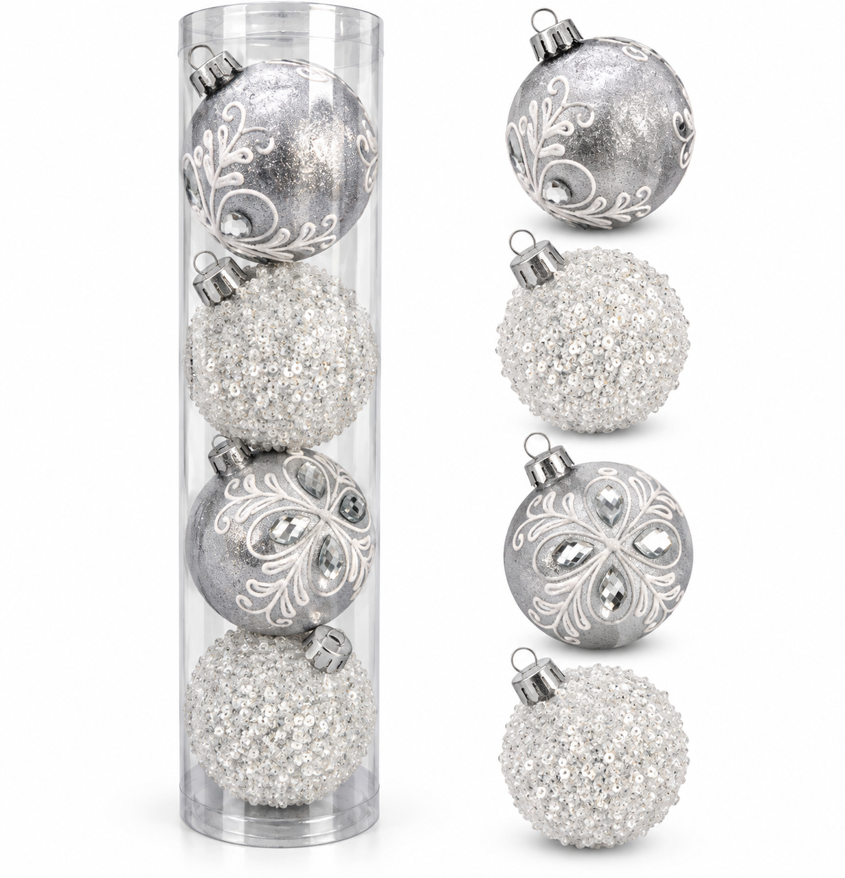 Esferas Navideñas | Set de 4 - Variedad a Escoger
