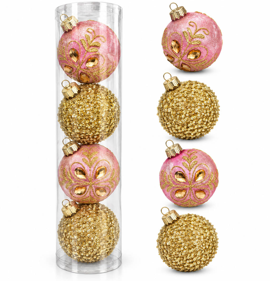 Esferas Navideñas | Set de 4 - Variedad a Escoger