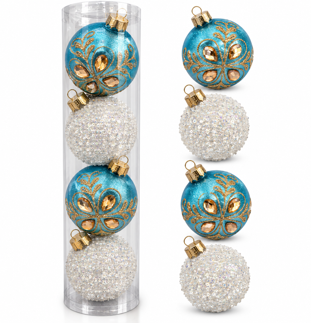 Esferas Navideñas | Set de 4 - Variedad a Escoger