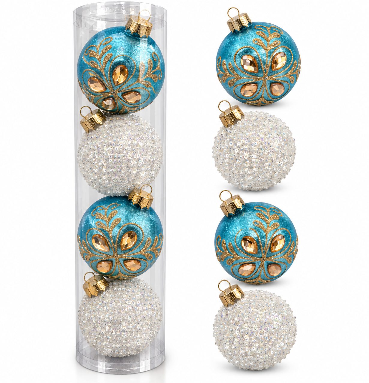 Esferas Navideñas | Set de 4 - Variedad a Escoger