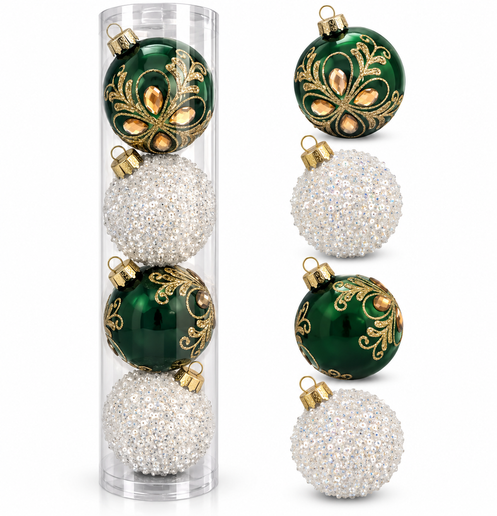 Esferas Navideñas | Set de 4 - Variedad a Escoger