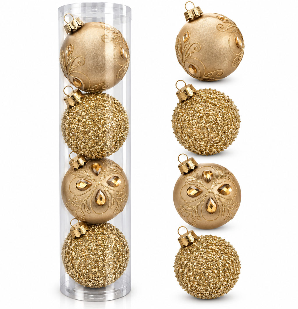 Esferas Navideñas | Set de 4 - Variedad a Escoger