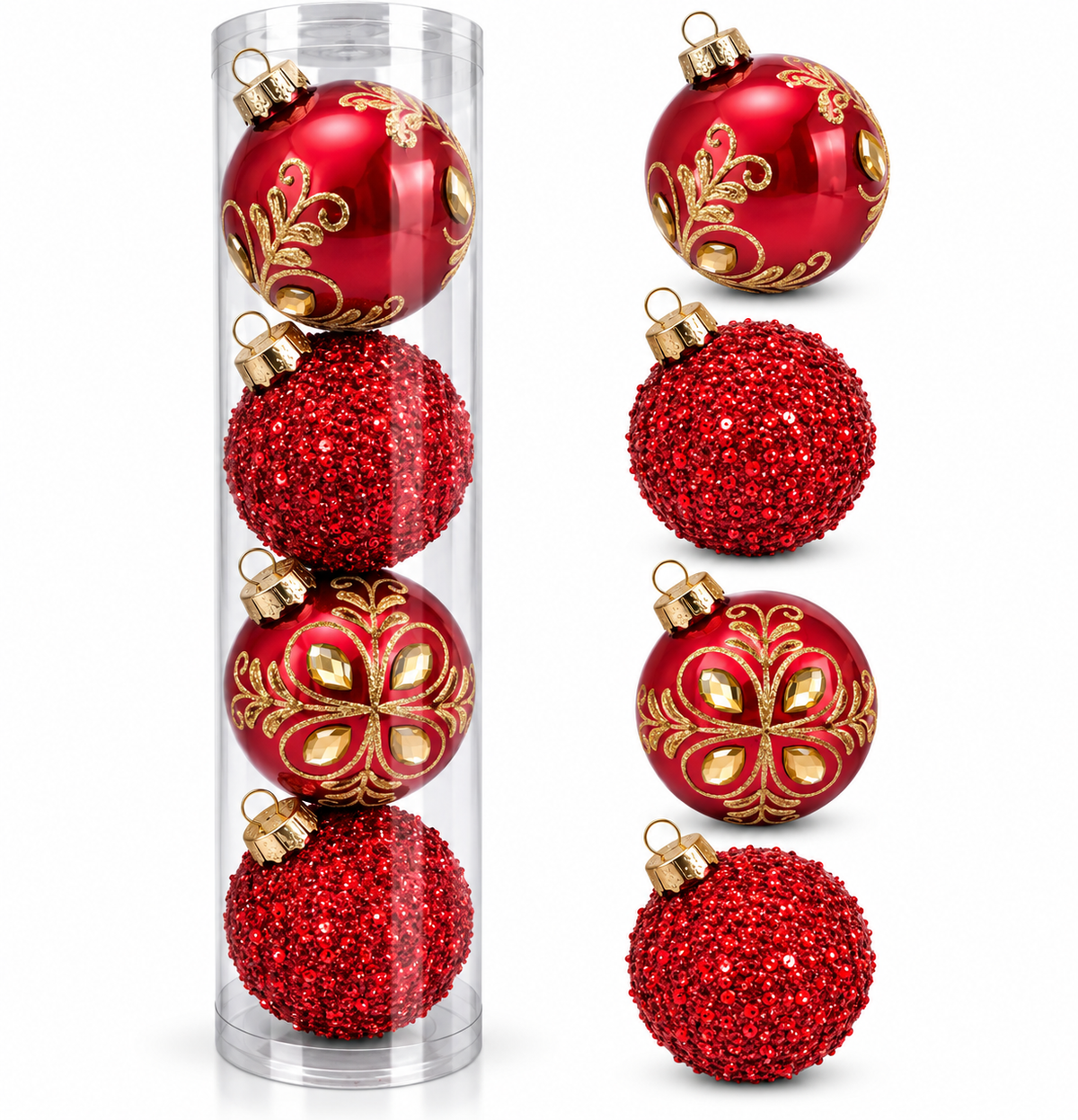 Esferas Navideñas | Set de 4 - Variedad a Escoger