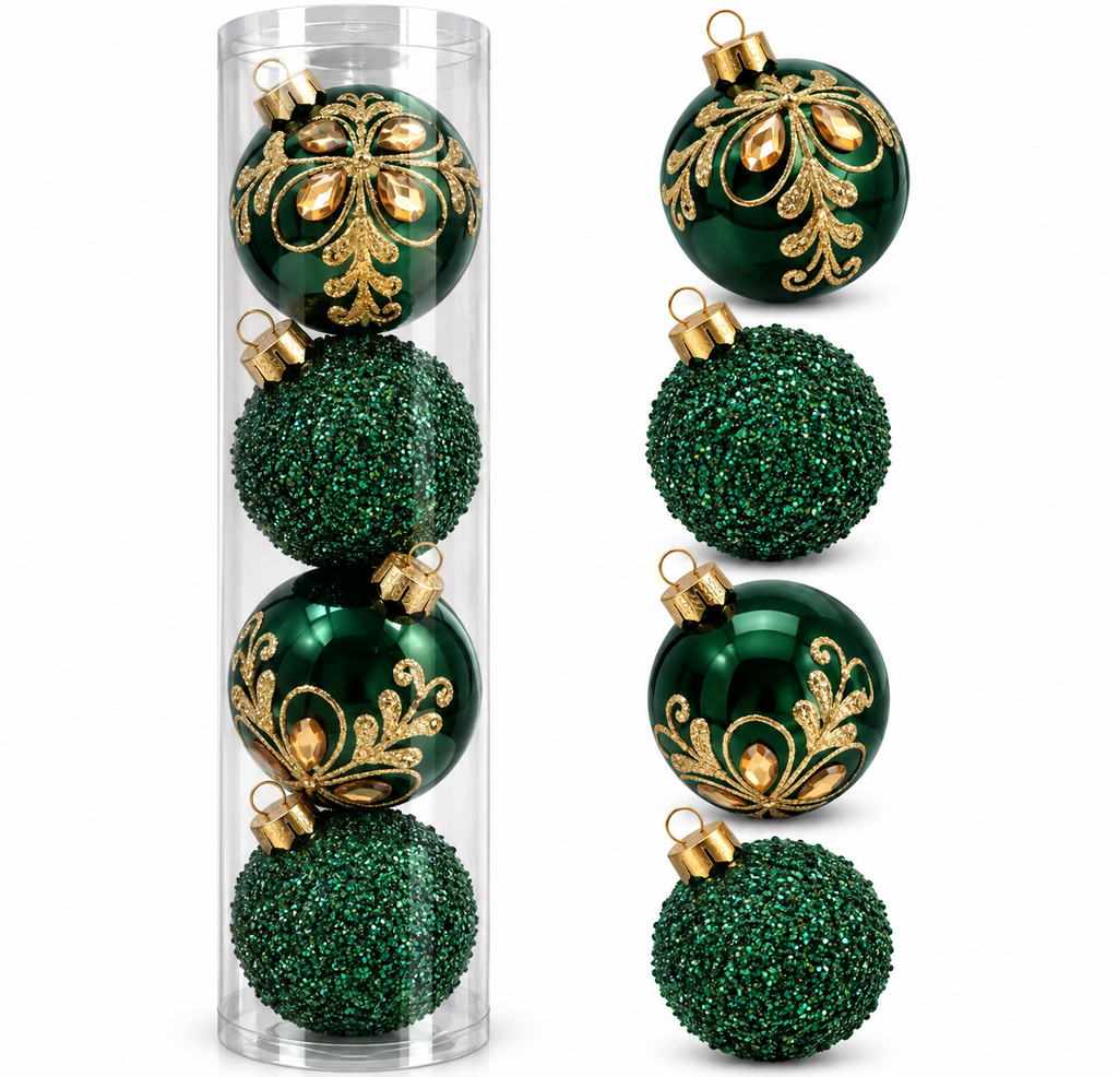 Esferas Navideñas | Set de 4 - Variedad a Escoger