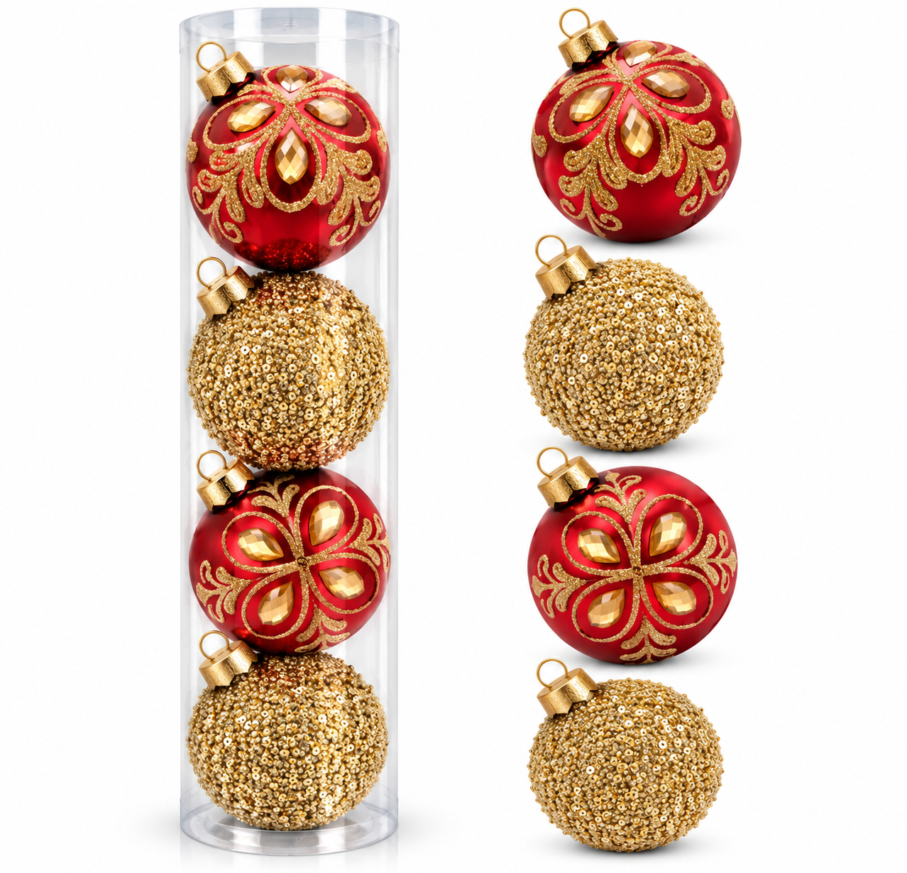Esferas Navideñas | Set de 4 - Variedad a Escoger