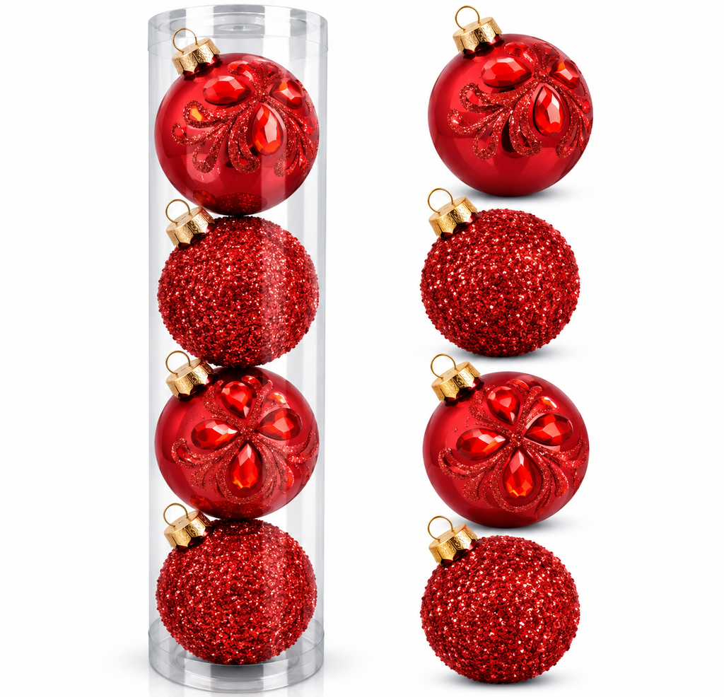 Esferas Navideñas | Set de 4 - Variedad a Escoger