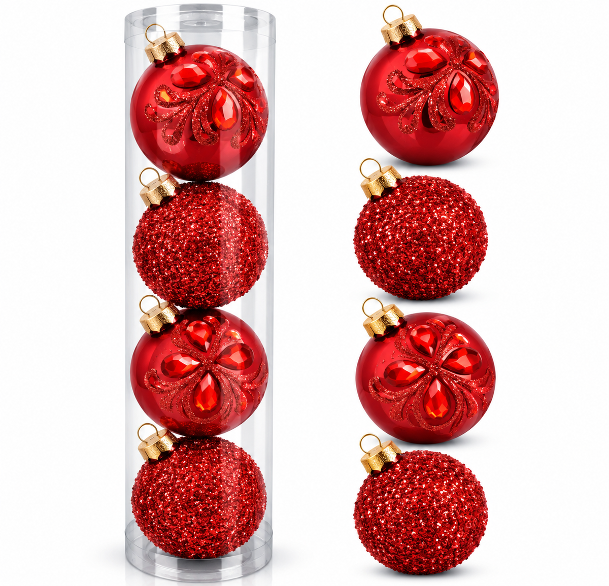 Esferas Navideñas | Set de 4 - Variedad a Escoger
