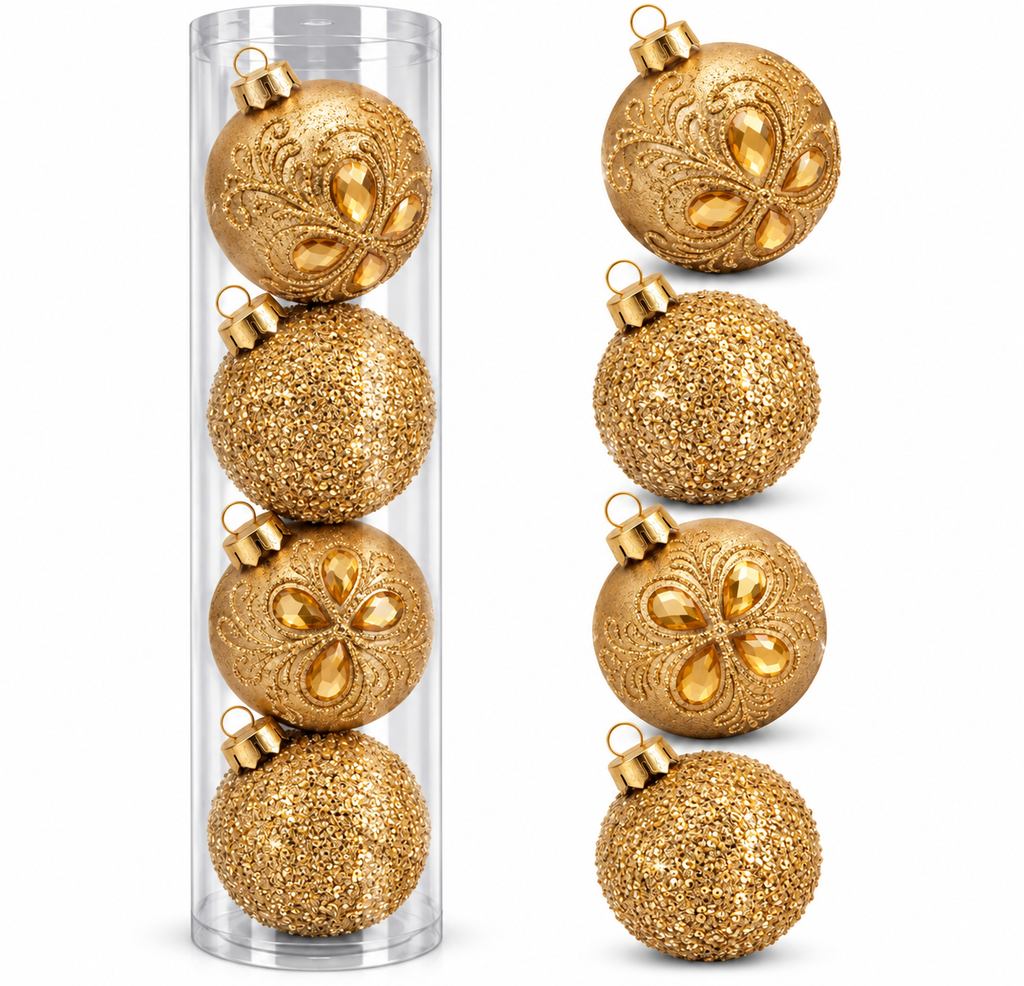 Esferas Navideñas | Set de 4 - Variedad a Escoger