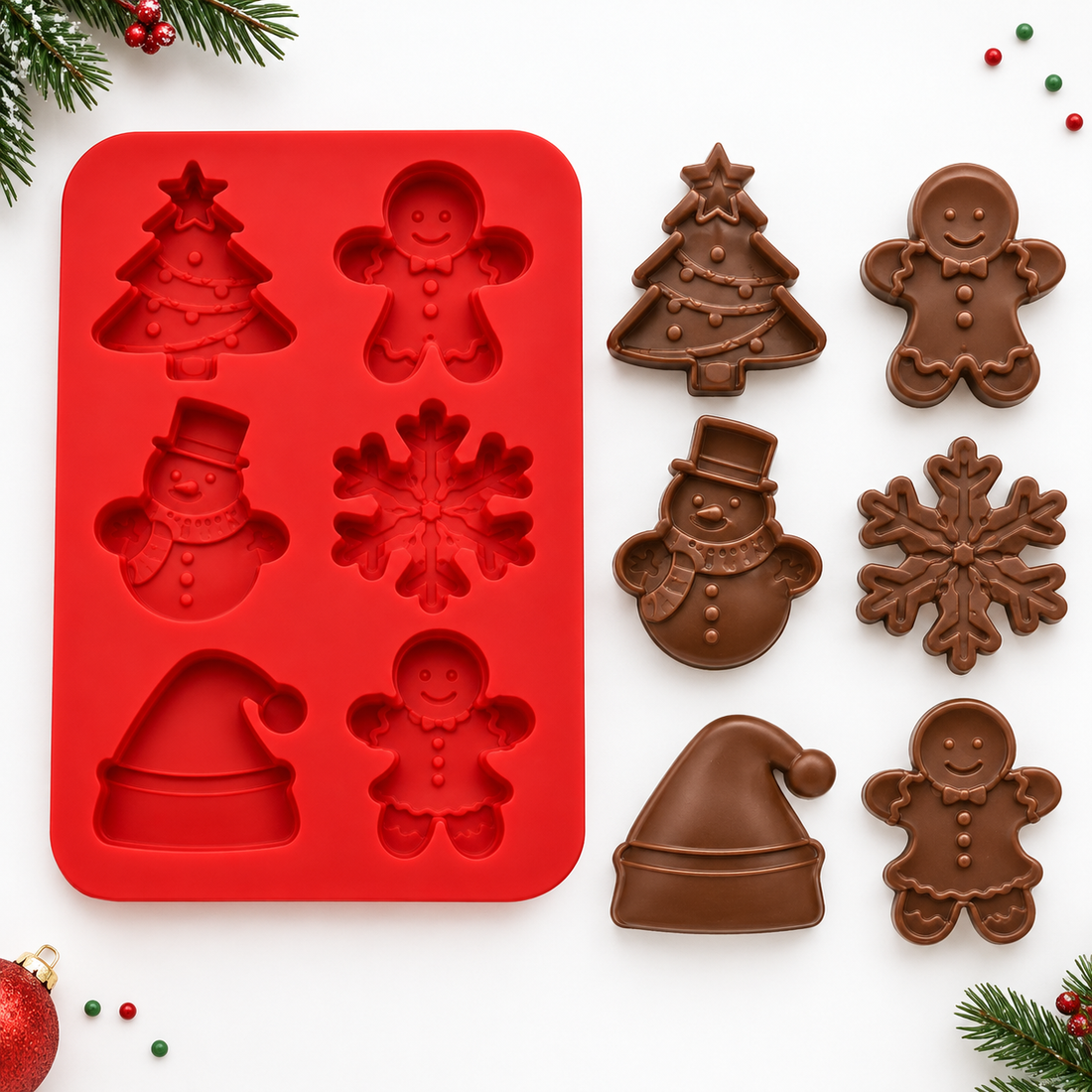 Moldes de Silicona Navideños Multiusos | 2 Estilos
